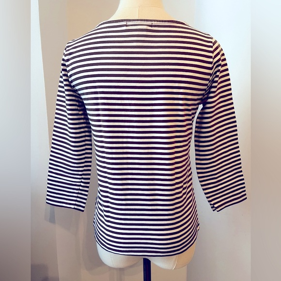 Ralph Lauren Brown White Stripe M - Picture 3 of 3